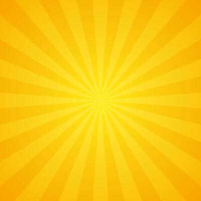 Groovy Gradient Yellow Sun Ray Explosion Art In Blank Square Plain Background