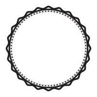 Simple And Versatile Round Sticker Border Element Vector Clipart Design