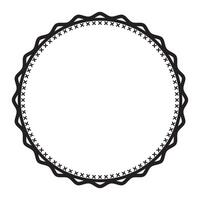 Simple And Versatile Round Sticker Border Element Vector Clipart Design