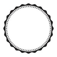 Simple Repetitive Round Pattern Seal Element Vector Clipart Design
