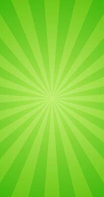 Simple Gradient Green Radiant Sunburst In Blank Vertical Vector Plain Background