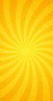 Simple Abstract Gradient Yellow Swirl Solar Flare Texture In Blank Vertical Vector Plain Background