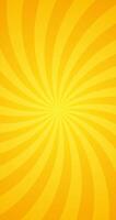 Simple Abstract Gradient Yellow Swirl Solar Flare Texture In Blank Vertical Vector Plain Background