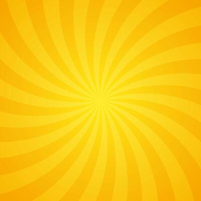 Explosive Sunshine Yellow Rays Effect Texture Pattern In Blank Square Plain Background