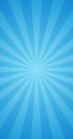 Simple Radiant Gradient Blue Abstract Sunburst Effect In Blank Vertical Vector Plain Background