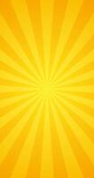 Yellow Sunburst Effect Texture Pattern In Blank Vertical Vector Plain Background