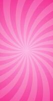 Simple Gradient Groovy Pink Spiral Swirl Ray Effect In Blank Vertical Vector Plain Background