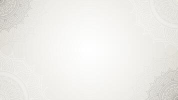 Calmness in Circular Artistry Geometric Mandala with Muted Tones Blank Horizontal Vector Background