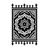 Muslim prayer mat vector. prayer rug design illustration vector