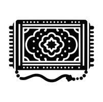 Muslim prayer mat vector. prayer rug design illustration vector