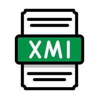 Document file format Xml spreadsheet icon. with outline and color in the middle. Vector illustration