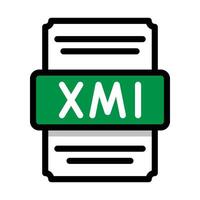 Document file format Xml spreadsheet icon. with outline and color in the middle. Vector illustration