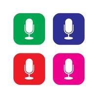 Microphone icon vector image