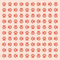 A set of paw seamless prints vector illustration