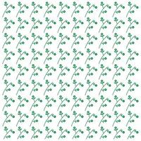 Isolated green flower with stem seamless pattern vector illustration background design