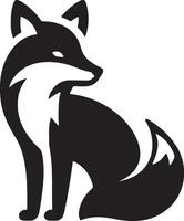 Fox silhouette vector drawing artwork