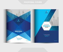 Business Proposal Cover Design Template Concepts Adept for multipurpose Projects vector