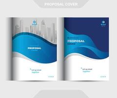 Business Proposal Cover Design Template Concepts Adept for multipurpose Projects vector