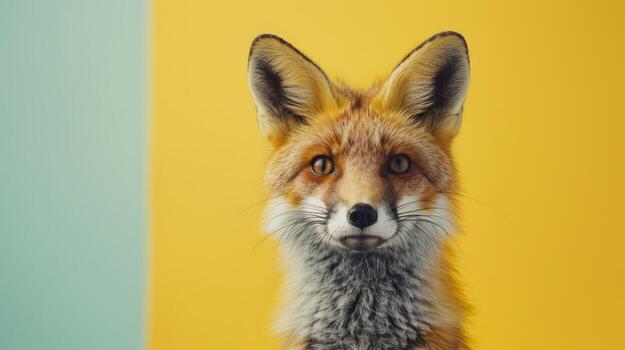 AI generated A fox animal on a isolated background photo