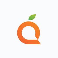 Orange logo design symbol. Vector illustration