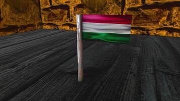 Hungary Flag Post video