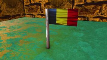 Belgium Flag Post video