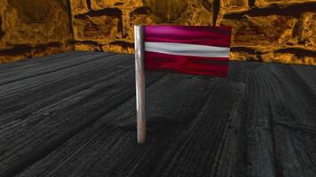Lettland Flagge Post video