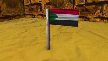 Sudan Flag Post video