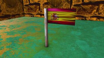 Spanien Flagge Post video