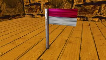 indonesien flagga posta video
