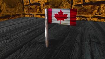Canadá bandera enviar video