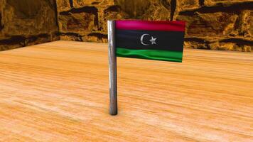 Libya Flag Post video