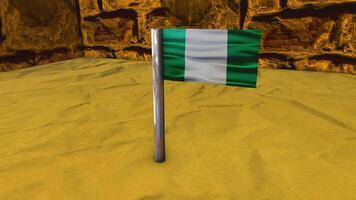 Nigeria Flag Post video