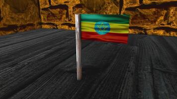 Ethiopië vlag post video