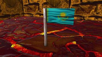 Kazakhstan Flag Post video