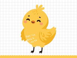 Cute easter chick . Easter illustration. vector