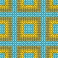 , seamless, geometric, symmetrical, modern style pattern of colorful squares and dark green gird on it. vector