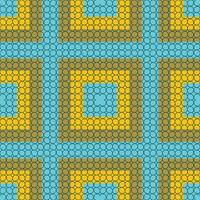 , seamless, geometric, symmetrical, modern style pattern of colorful squares and dark green gird on it. vector