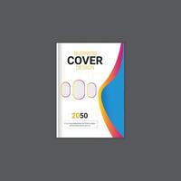 Business brochure book cover design template. vector