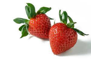 Strawberry isolated. Strawberry on white. Full depth of field. With clipping path 4 photo