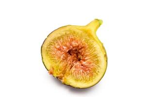 Fresh figs. Fruit with half and quarter isolated on white background. With clipping path.1 photo