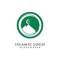 Mosque icon illustration design template vector