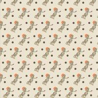 hawaiian dancer pattern design vector
