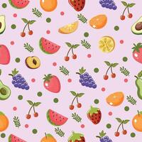 Seamless Fruit pattern vector