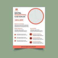 Professional business flyer design vector