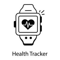 Linear Icons Depicting Watch Features vector