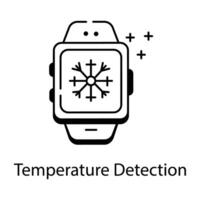 Linear Icons Depicting Watch Features vector