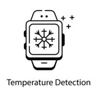 lineal íconos representando reloj caracteristicas vector