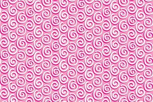 Seamless pattern with pink swirl abstract hand drawn. Illustration vector