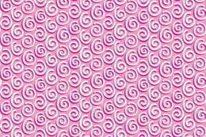 Seamless pattern with pink swirl abstract hand drawn. Illustration vector